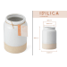 Porte-ustensiles KitchenCraft Idilica en grès crème
