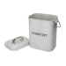 Bac à compost KitchenCraft Living Nostalgia en acier gris 3L