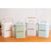 Bac à compost KitchenCraft Living Nostalgia en acier gris 3L