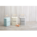 Bac à compost KitchenCraft Living Nostalgia en acier gris 3L