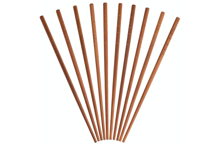 Set de 5 paires de baguettes orientales KitchenCraft World of Flavours en bambou 24cm