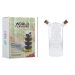 Bouteille à huile et vinaigre 2 en 1 KitchenCraft World of Flavours en verre 300ml et 100ml