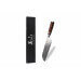 Couteau santoku alvéolé Kutoyama 17cm damas manche pakka et anneaux acryliques
