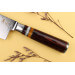 Couteau nakiri 17cm Kutoyama damas manche pakka et anneaux acryliques