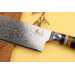 Couteau nakiri 17cm Kutoyama damas manche pakka et anneaux acryliques