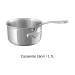 Set de 3 casseroles Mauviel M'Cook tout inox avec poignée fixe compatible induction