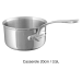 Set de 3 casseroles Mauviel M'Cook tout inox avec poignée fixe compatible induction