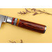 Couteau de chef 20cm Kutoyama damas manche pakka et anneaux acrylique