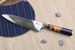 Couteau de chef 19cm Kutoyama damas nid d'abeille
