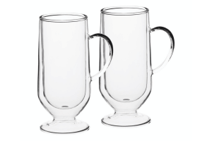 Set de 2 verres à café irlandais La Cafetière en verre borosilicate double paroi 275ml