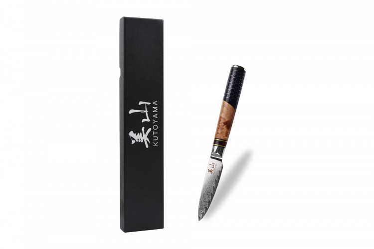 Couteau d'office 8cm Kutoyama damas manche nid d'abeille