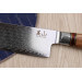 Couteau santoku 17cm Kutoyama damas manche nid d'abeille