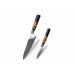 Set de 2 couteaux Kutoyama Damas nid d'abeille chef + office