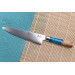 Couteau de chef 20cm Kutoyama damas manche résine bleue