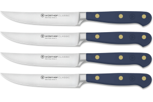 Set de 4 couteaux à steak Wüsthof Classic Colour Wild Blueberry forgés lame 12cm
