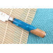 Set de 3 couteaux Kutoyama damas manches en résine bleue chef + universel + office