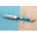 Set de 3 couteaux Kutoyama damas manches en résine bleue chef + universel + office