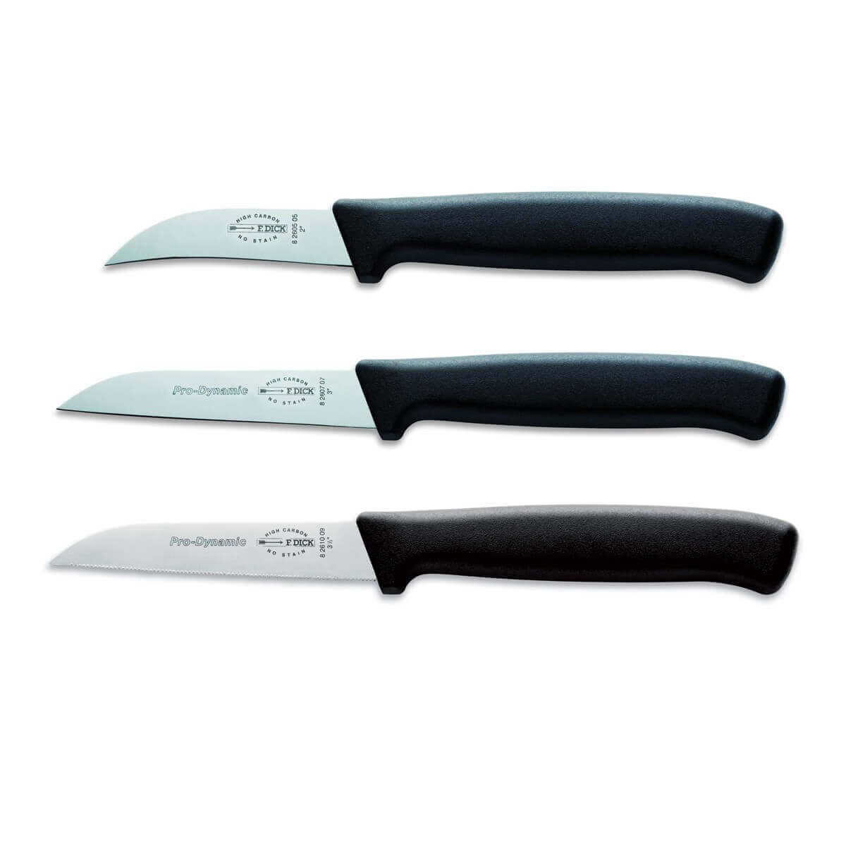 Set 3 couteaux à légumes Dick 2 cuisines + 1 éplucheur