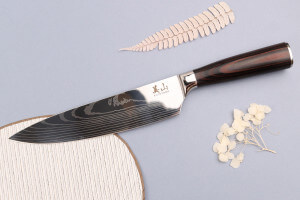 Couteau de chef 20cm Kutoyama Black Pakka