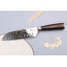 Couteau santoku 17cm alvéolé Kutoyama Black Pakka