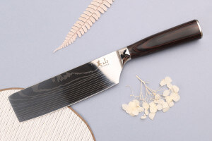 Couteau nakiri 17cm Kutoyama Black Pakka