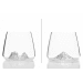 Set de 2 verres à spiritueux Alaskan Maker Topographic Grand Canyon & Matterhorn en verre cristallin