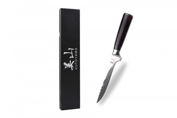 Couteau &agrave; d&eacute;sosser 15cm Kutoyama Black Pakka