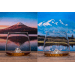 Set de 2 verres à spiritueux Alaskan Maker Topographic Mont Fuji & Denali en verre cristallin