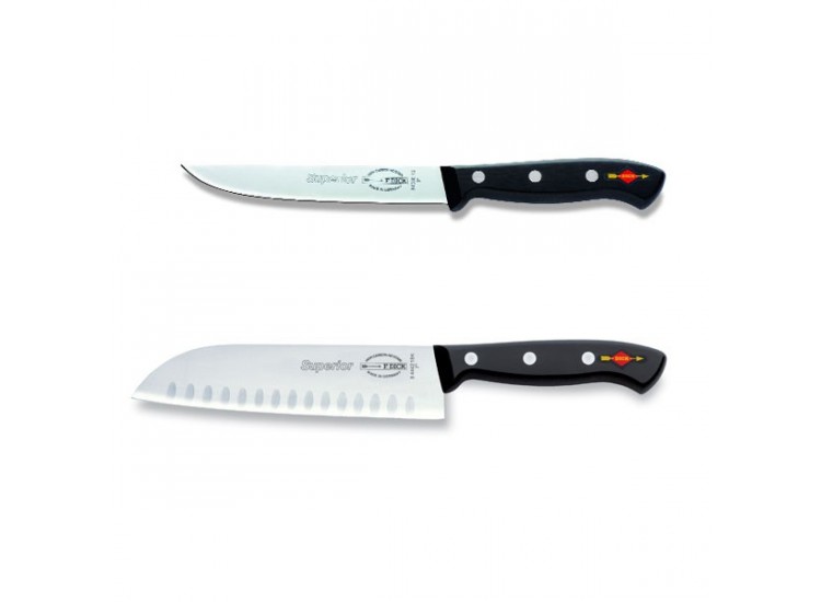 Coffret de 2 couteaux de cuisine pro DICK SUPERIOR santoku+cuisine