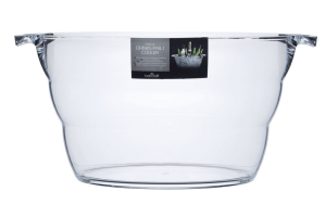 Seau à boissons et refroidisseur de bouteilles ovale Barcraft en acrylique transparent