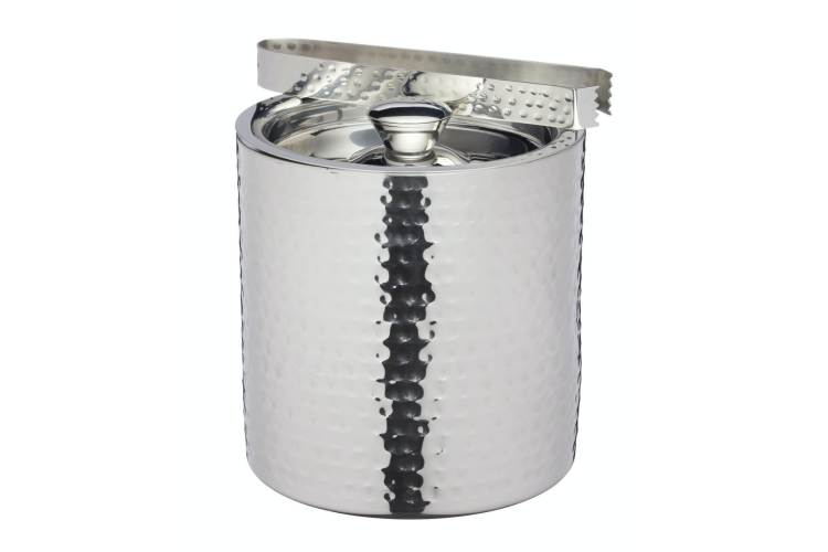 Seau à Glace En Acier Inoxydable Avec Couvercle – Capacité 1,6L, Isotherme, Réutilisable Pour Bar Ou Maison