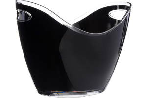 Seau à boissons et glacière Barcraft en acrylique noir