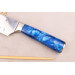 Couteau santoku alvéolé 17cm Kutoyama Blue Wave
