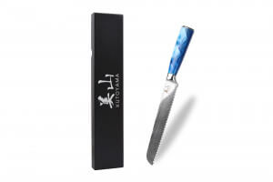 Couteau à pain 20cm Kutoyama Blue Wave