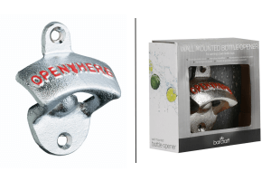 Ouvre-bouteille mural Barcraft en métal