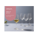 Set de 4 verres à vin blanc Mikasa Treviso en cristal 350ml