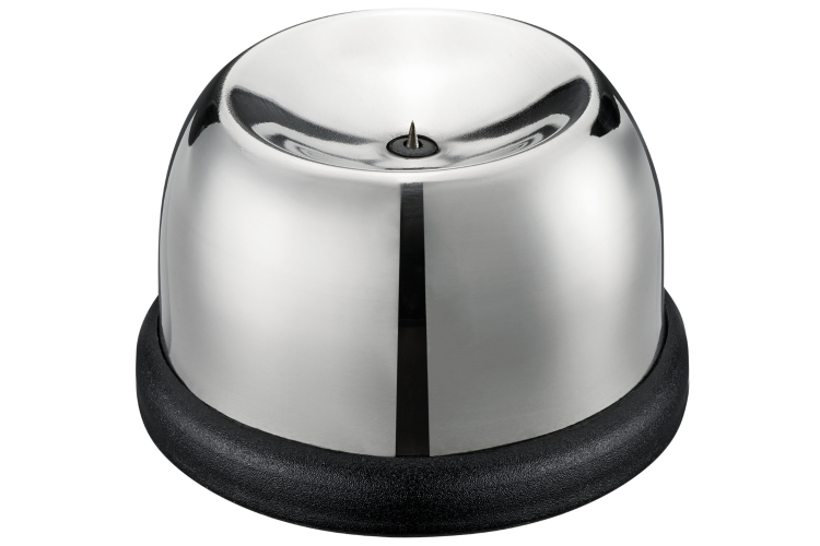 Pique-œufs Gefu Perfo en acier inoxydable base noire