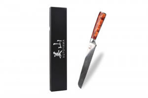 Couteau à pain 20cm Kutoyama Red Flame