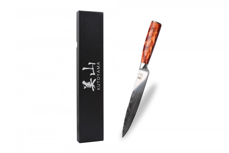 Couteau &agrave; d&eacute;couper 20cm Kutoyama Red Flame
