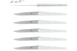 Coffret de 6 couteaux de table Forge de Laguiole J-M Wilmotte X Cyril Lignac manches en aluminium