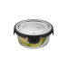 Boîte de conservation ronde au frais Gefu Milo en verre borosilicaté et acier inox 400ml