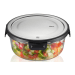 Boîte de conservation ronde au frais Gefu Milo en verre borosilicaté et acier inox 900ml