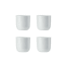 Set de 4 coquetiers Mikasa Chalk en porcelaine blanche