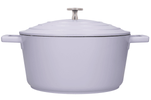 Cocotte MasterClass compatible induction en fonte d'aluminium lavande 4L