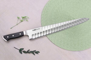 Couteau de chef alvéolé japonais Glestain K Series 36cm