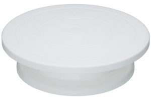 Présentoir à gâteaux rotatif Kitchencraft en polymère blanc diamètre 28cm
