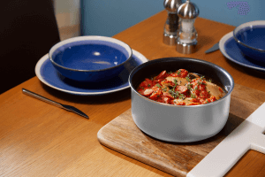 Set de 3 casseroles antiadhésives MasterClass Smart Space compatible tous feux