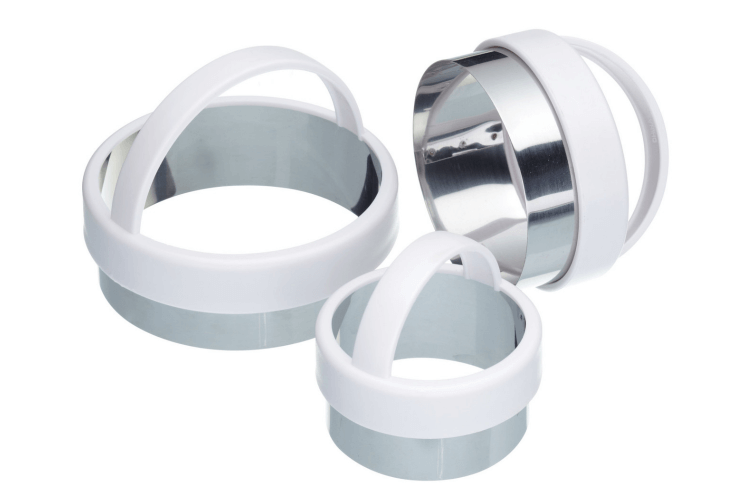 Set de 3 emporte-pièces ronds KitchenCraft en inox avec poignées