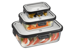 Set de 3 boîtes de conservation au frais Gefu Milo rectangle