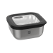 Boîte de conservation Gefu Provido carrée 1800ml en acier inox